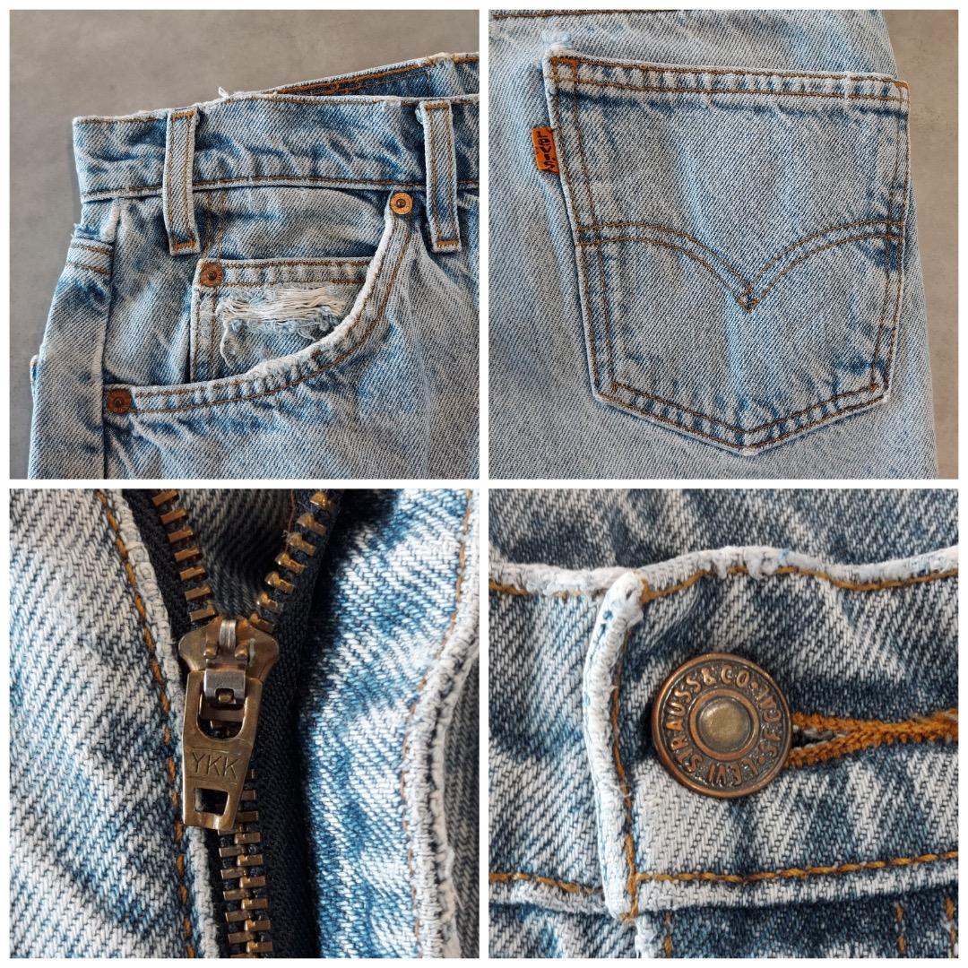 リーバイス550 Levis W33 ブルーデニム 青 古着 ボトム 15611 