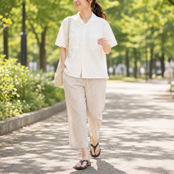 パンツ Porter Classic GINGHAM CHECK PEACE PANTS Porter Classic HEATHER GINGHAM CHECK PEACE PANTS ポーター