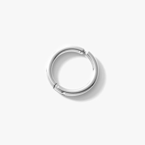 hoop earring (silver)　#e5