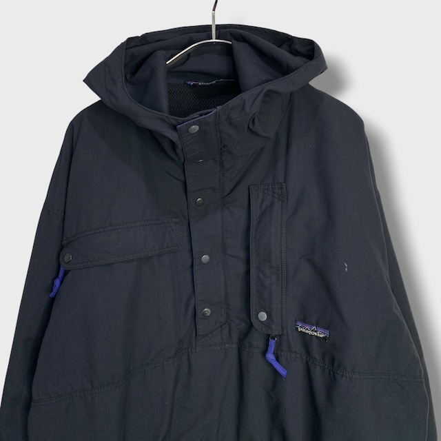 80s patagonia 香港製　バックボウルアノラック　ブラック　M