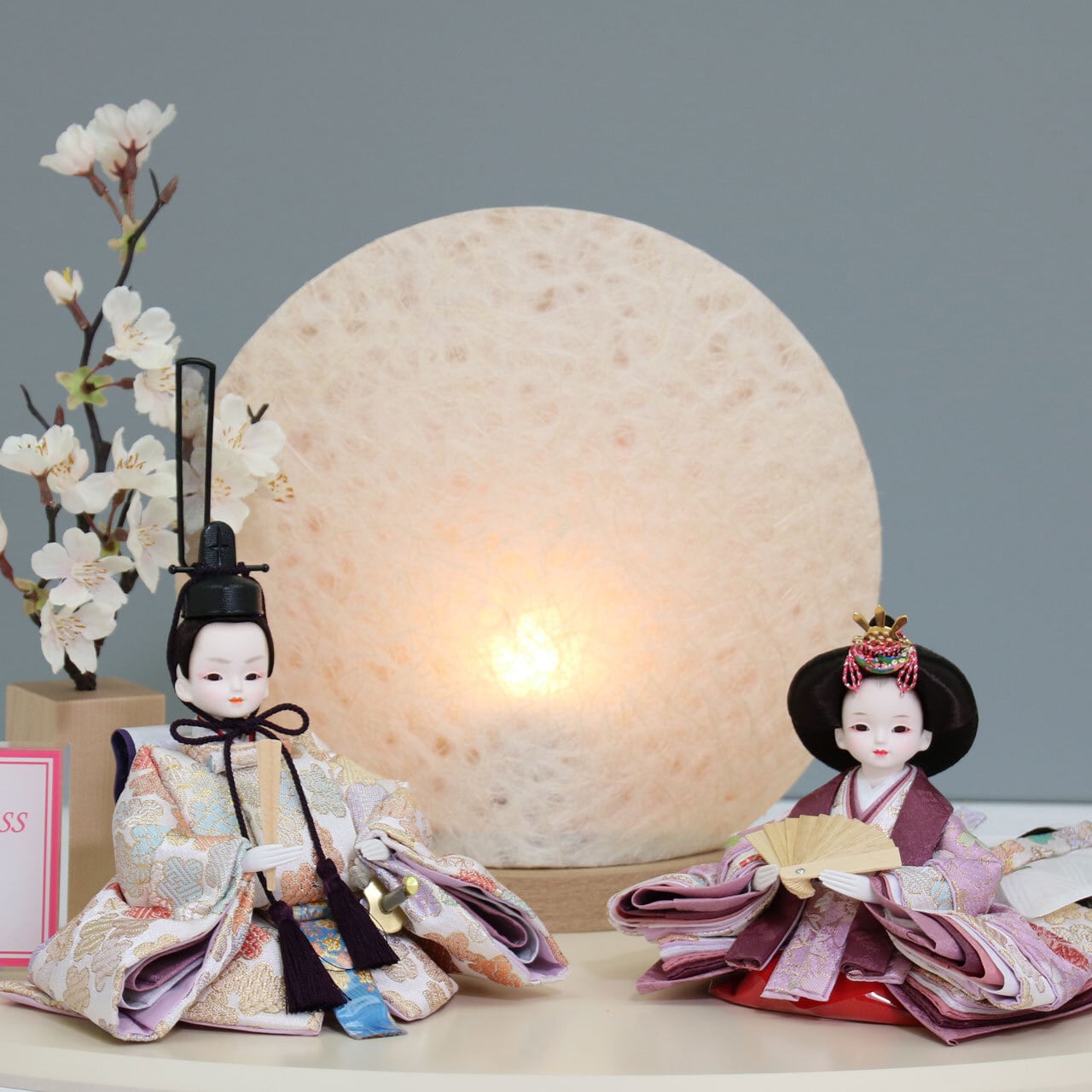 ピーカブーひな人形 ベルズキッスシリーズ 親王飾り 【春の心