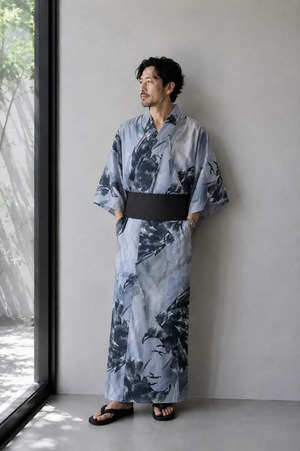 【Itokala限定】男性浴衣　帯SET【鴉】