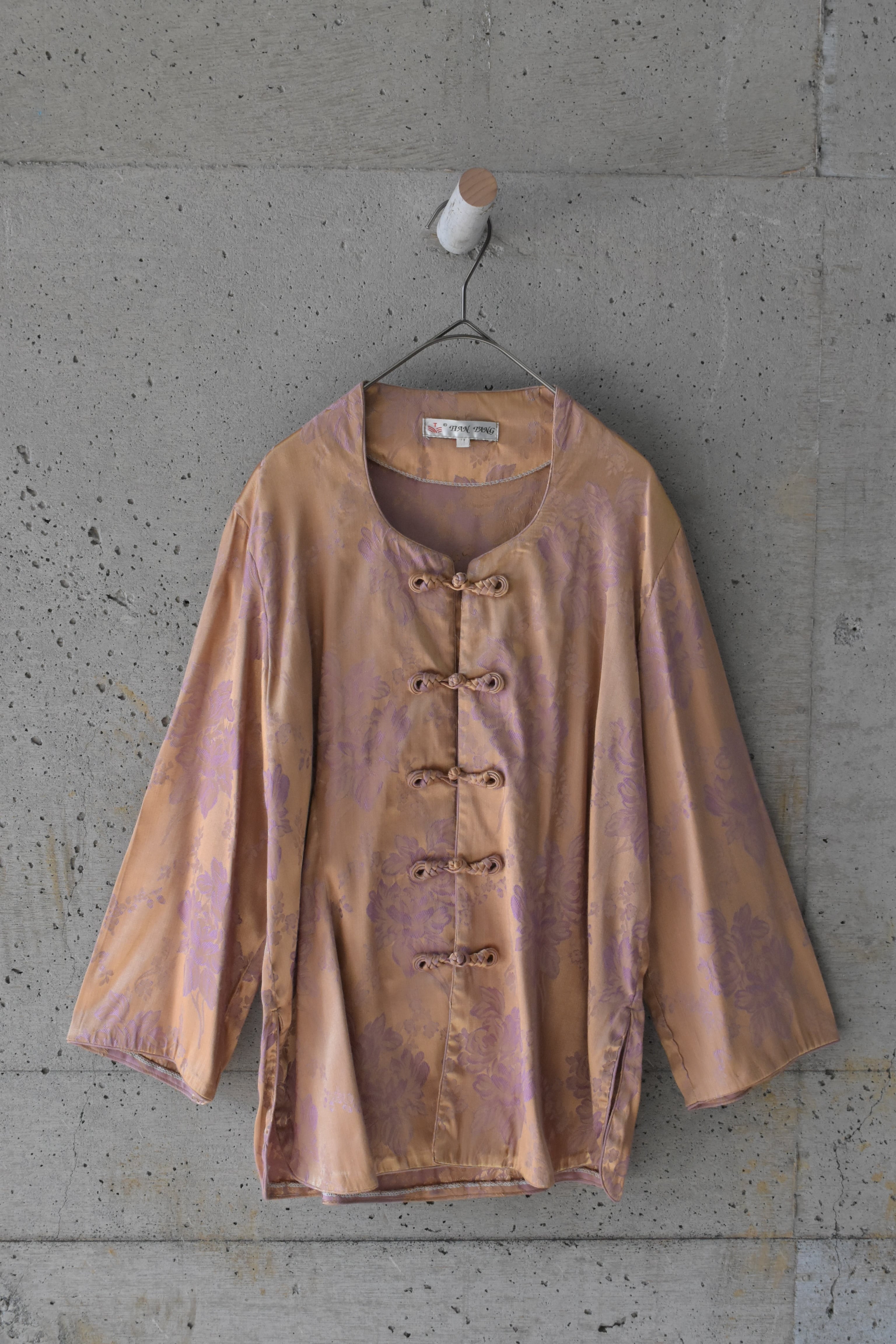 Jacquard glossy Chinese jacket