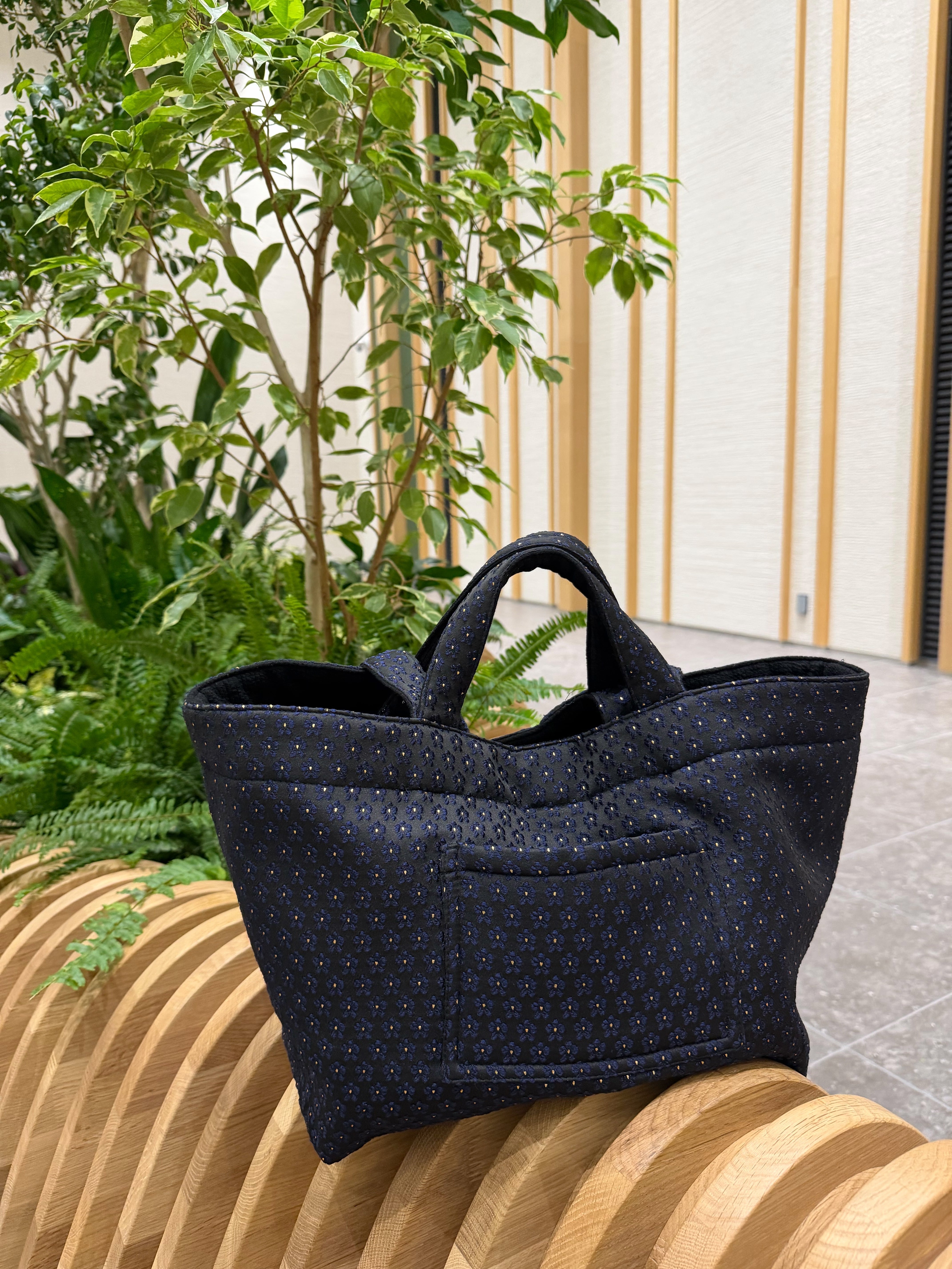 予約】flower jacquard bag 