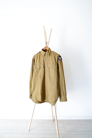【1930-40s】"R.O.T.C" US ARMY Wool Officer Shirts / v353y