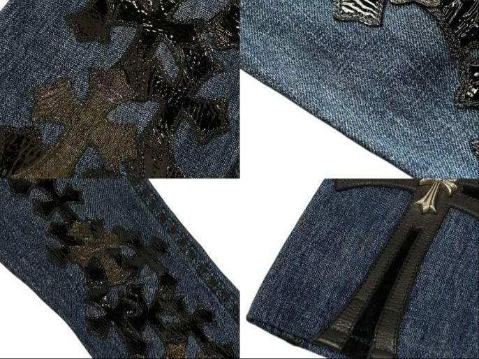CHROME HEARTS クロムハーツ デニムパンツ カスタムオーダー クロス