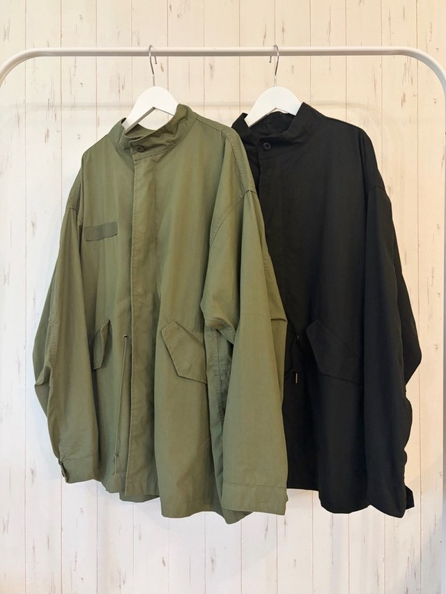 【10/下旬〜11/上旬入荷次第お届けのご予約】 L'ours Polaire et Bleu/ルスポレール&ブリュ スタンドミリタリーブルゾン 26313047