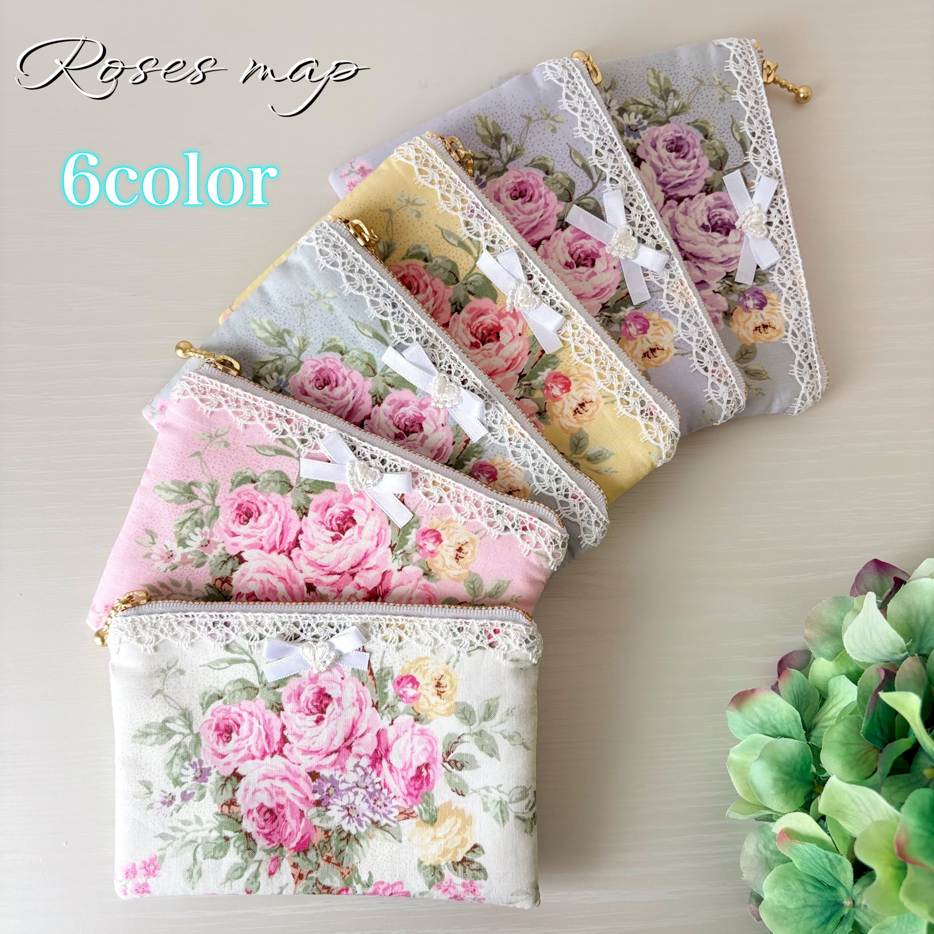 薔薇柄＊小物 Roses map