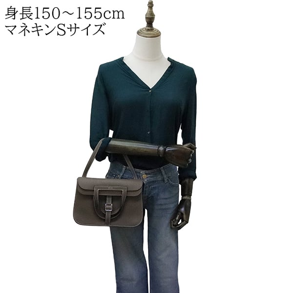 Unused HERMES エルメス アルザン25 トリヨンクレマンス エトゥープ K