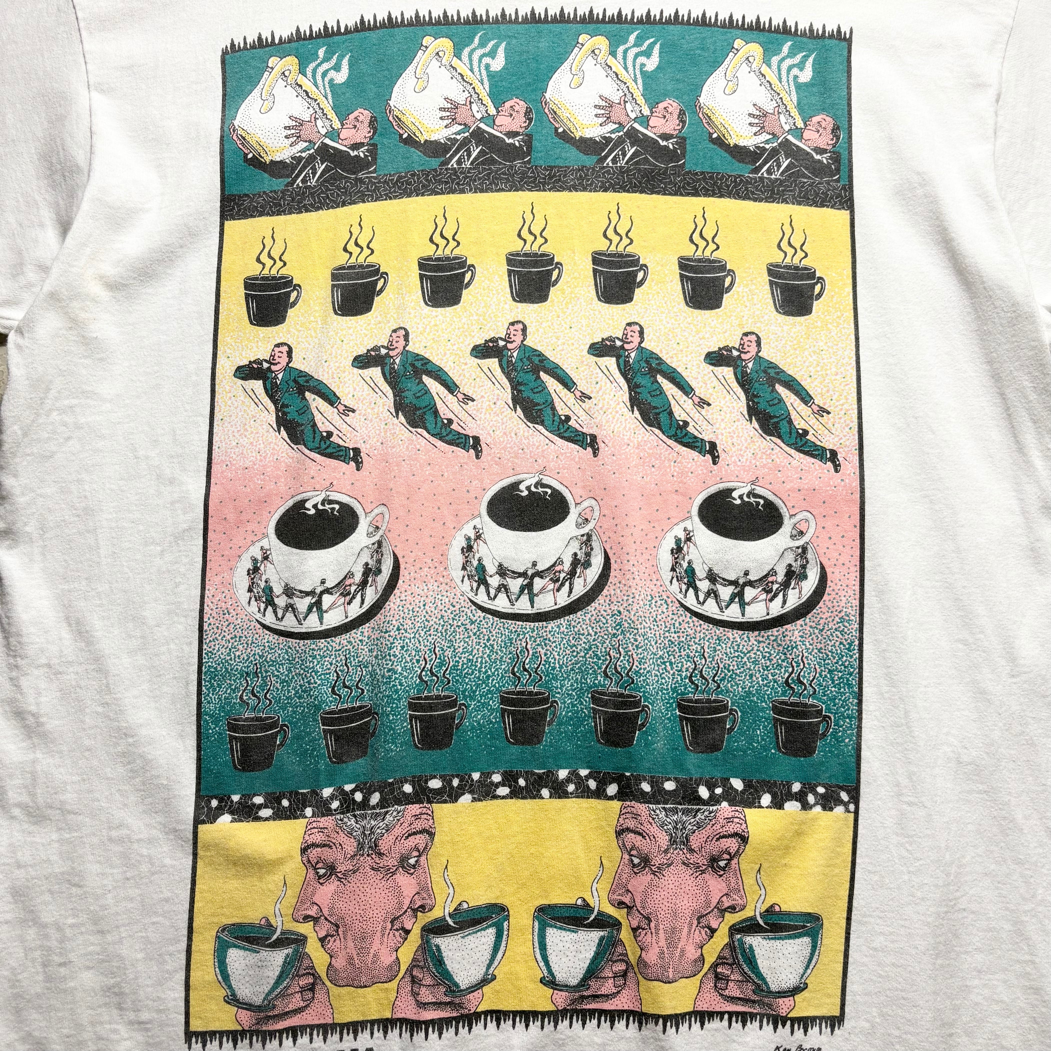 vintage 1990's KEN BROWN art tee “JAVA-RAMA” | NOIR ONLINE