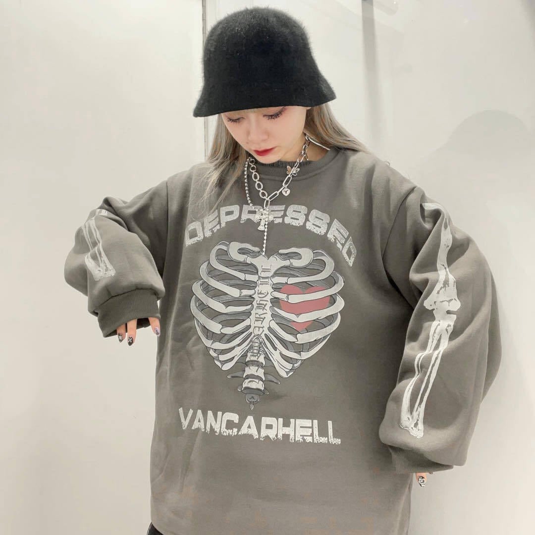 50%OFF】BONE BIGロンT(裏起毛) | VOLCAN&APHRODITE