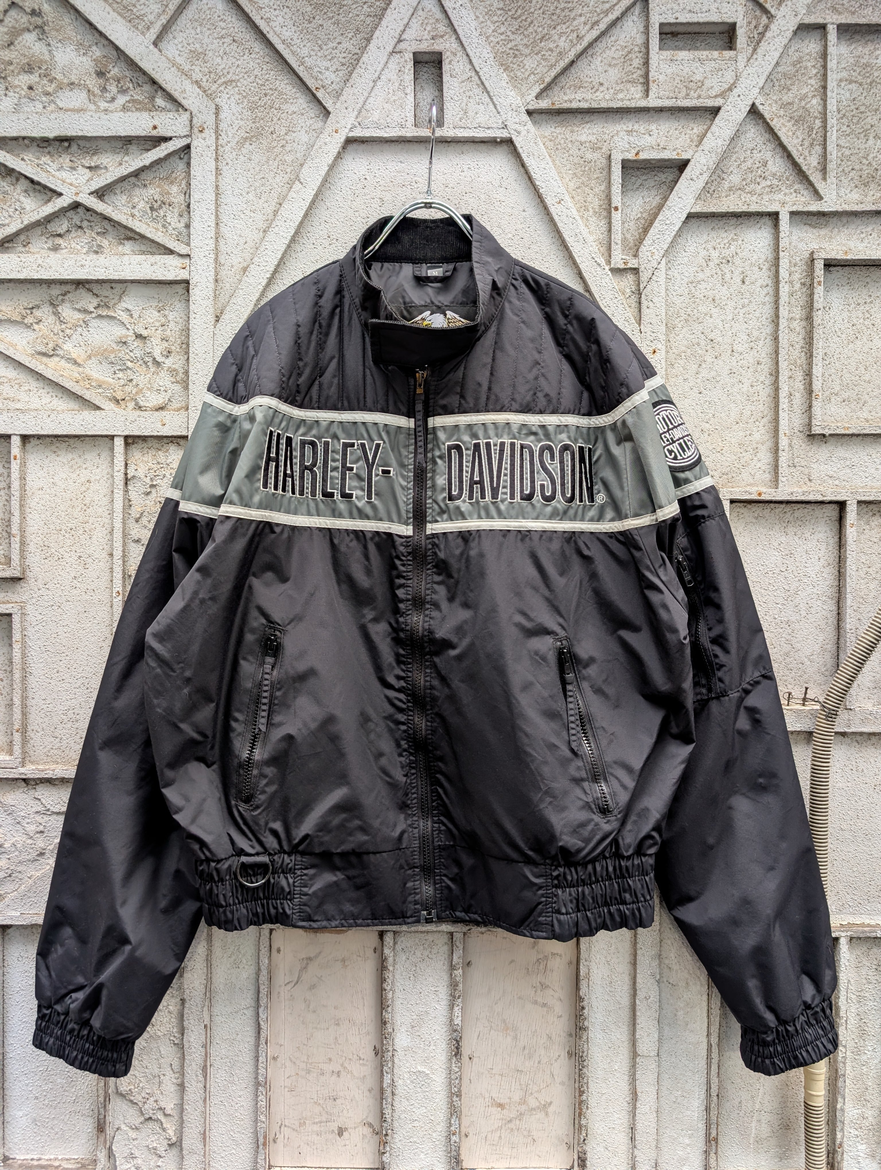 "HARLEY DAVIDSON" nylon jacket / made in USA
