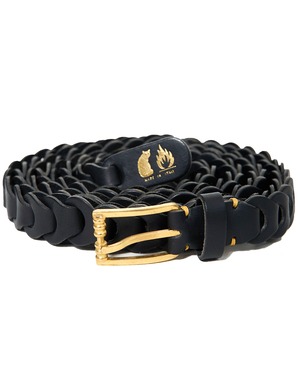 m's braque×ilmicio "Boho 20 MESH LEATHER LONG BELT〔BLACK〕"