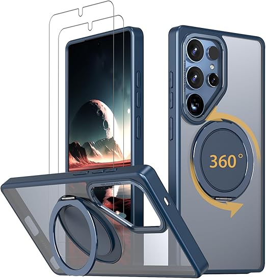 HCXLYP Samsung Galaxy S25 Ultra ケース MagSafe対応 多機能360度回転