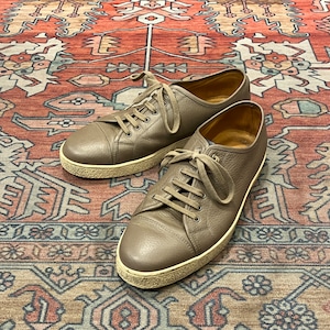 JOHN LOBB SHRINK LEATHER SNEAKERS《7 1/2》