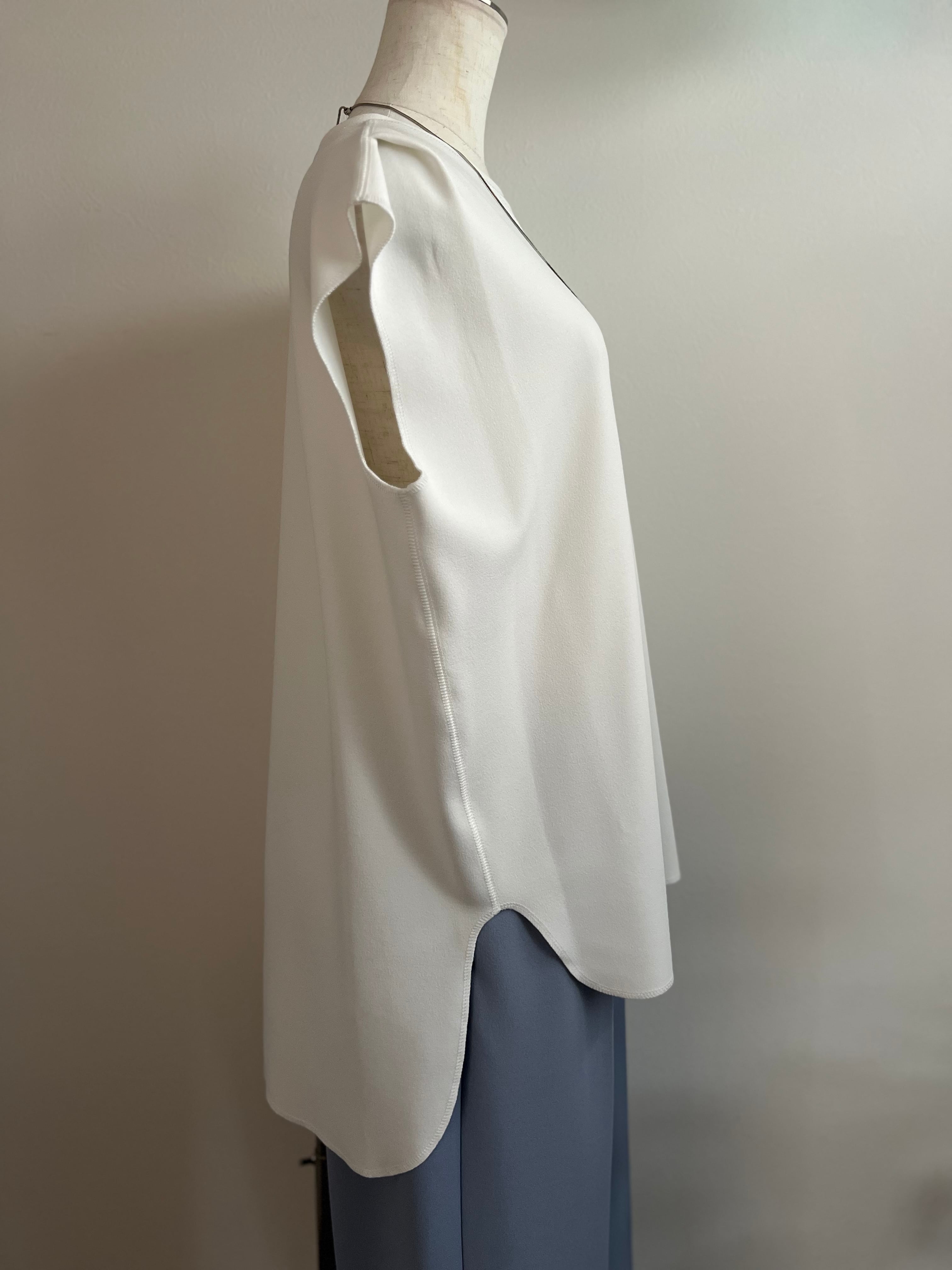 【ma couleur/ヤマトドレス】 ジョーゼットライトジャージＶガゼットタンク J-4762