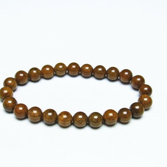 ルチルインアゲート ブレスレット 8mm アゲット 一点物 メール便可 [M便 1/10] 111-29832