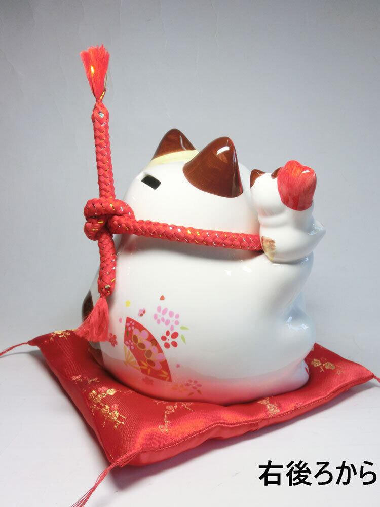 新品 りん工房 福ちゃん 猫の置物 陶器 福の札付き プレゼント 招き猫