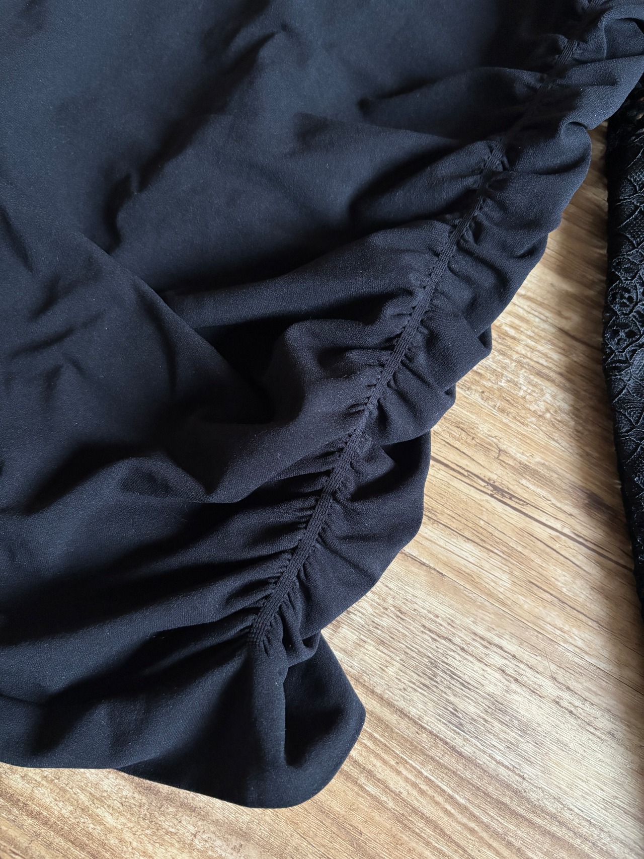 MADE IN ITALY black gather tops-5092-12