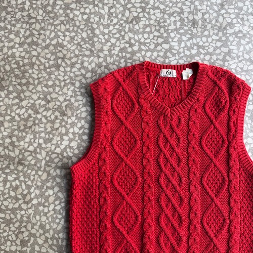 GOOD ENOUGH / 90’s fisherman’s knit vest size L