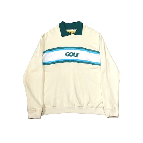 GOLF WANG - Sweat Polo Shirt (size-L) ¥12000+tax