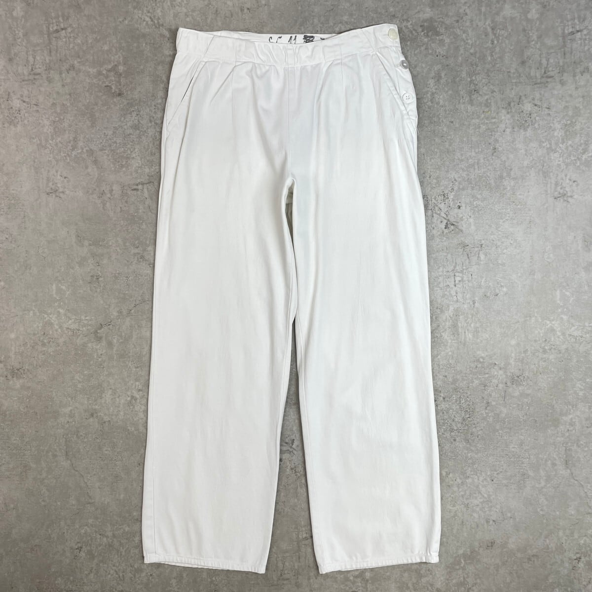 70年代 総柄 キノコ柄 デニムフレアパンツ メンズW34相当 古着 70s