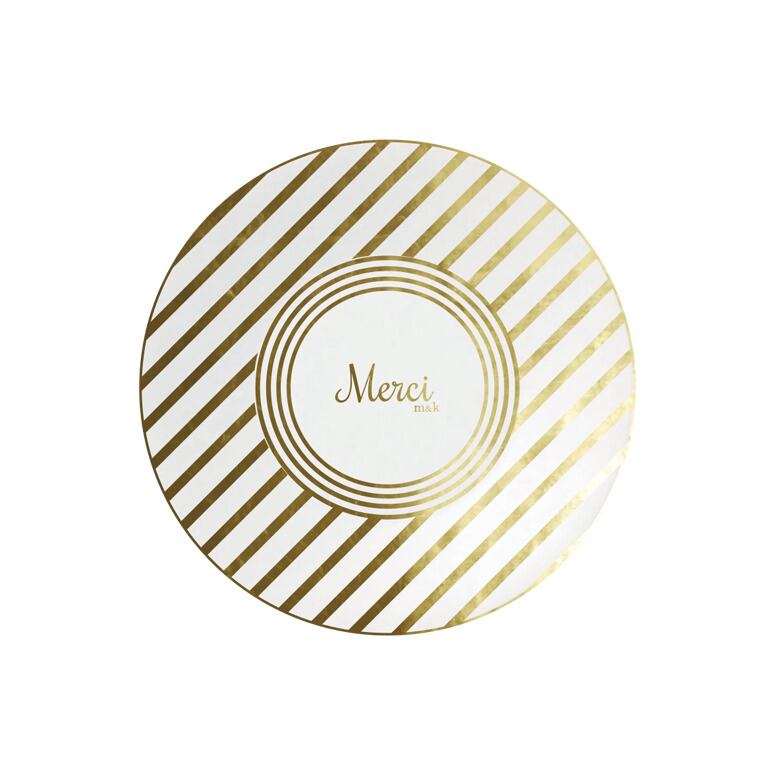 Merci on Double Stripe Plate