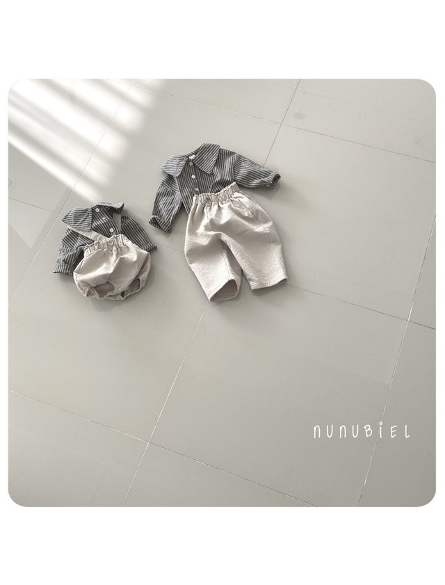 【即納】stripe shirt/nunubiel