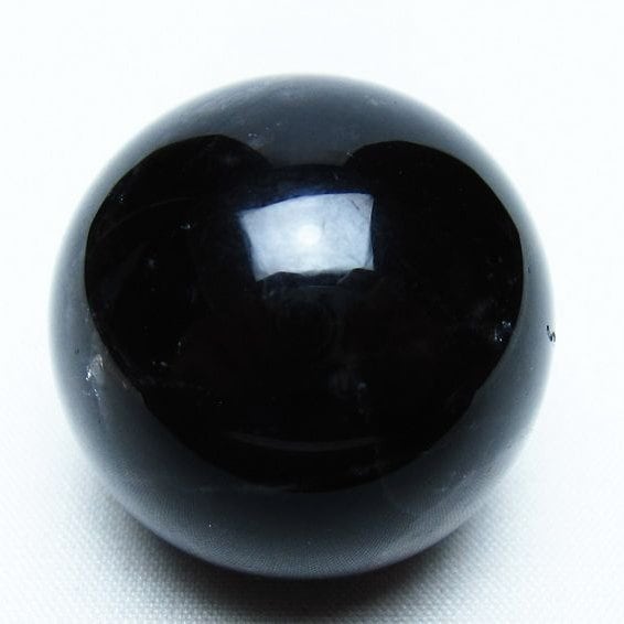 モリオン 丸玉 35mm 黒水晶 スフィア 置物 一点物 141-8102