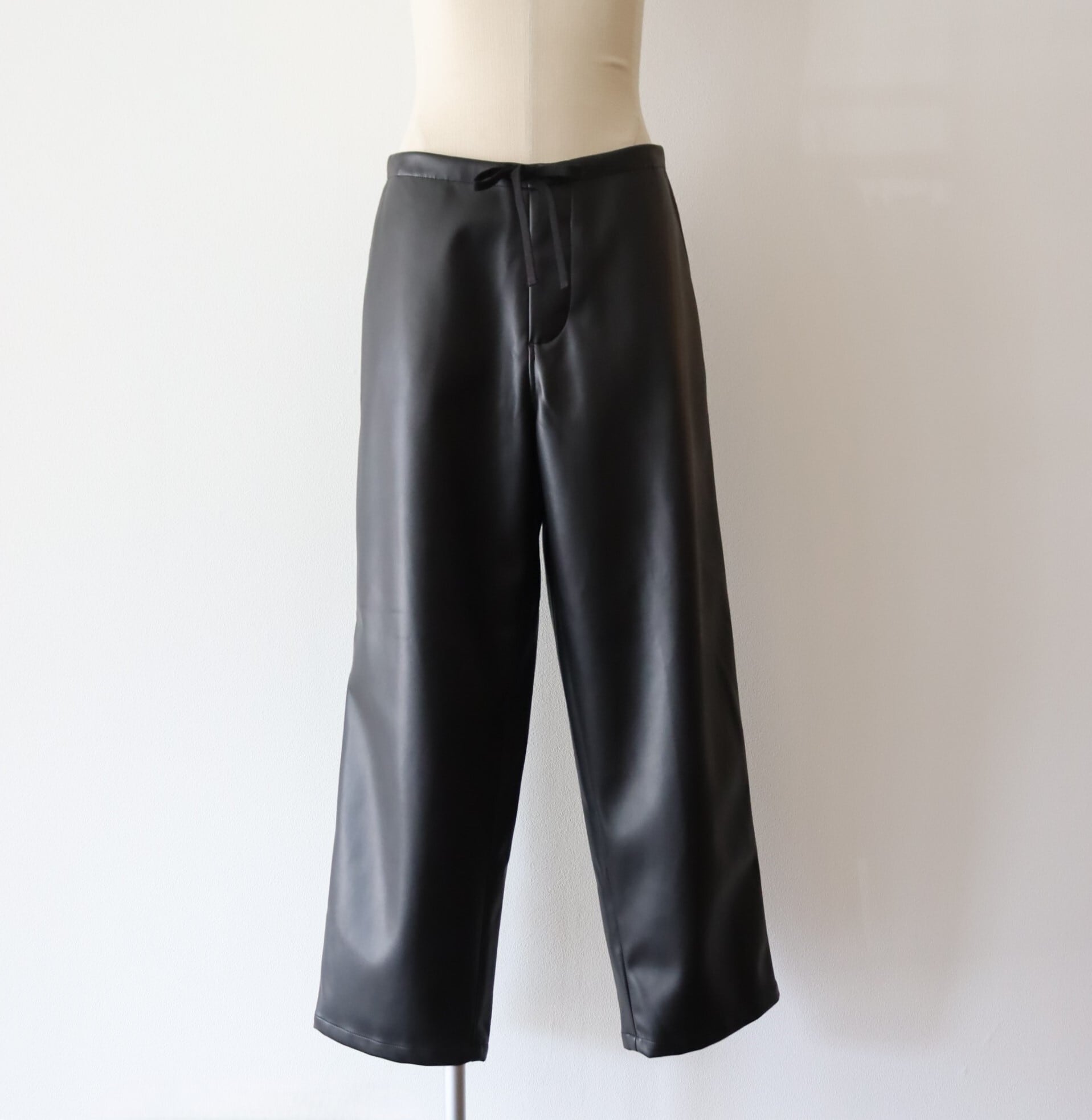 OpeningAct】フェイクレザーパンツ [OPENING ACT] ユーズド加工