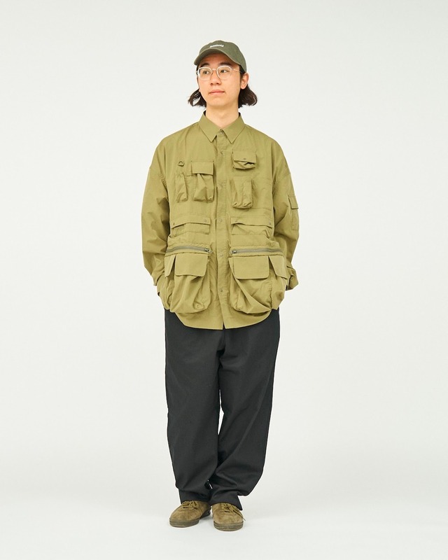 残り１点【FreshService(フレッシュサービス)】DRY TYPEWRITER TACTICAL POCKET L/S SHIRT（FSC-241-50104B）