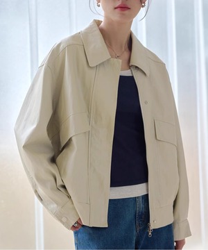 フェイクレザージャケット【a-50144】