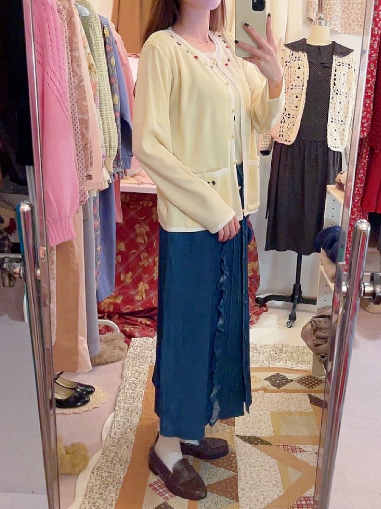 mini dog & house & treb ensemble knit