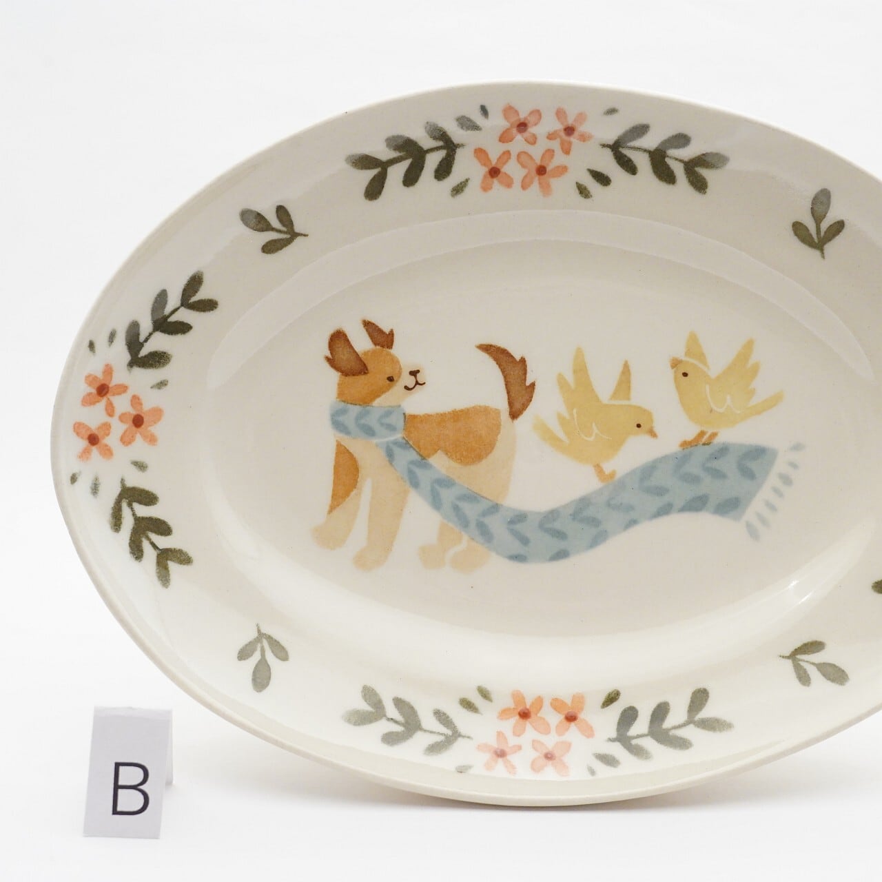 文鳥舎】楕円皿 15-1 | ろにせら ギャラリーと雑貨のお店