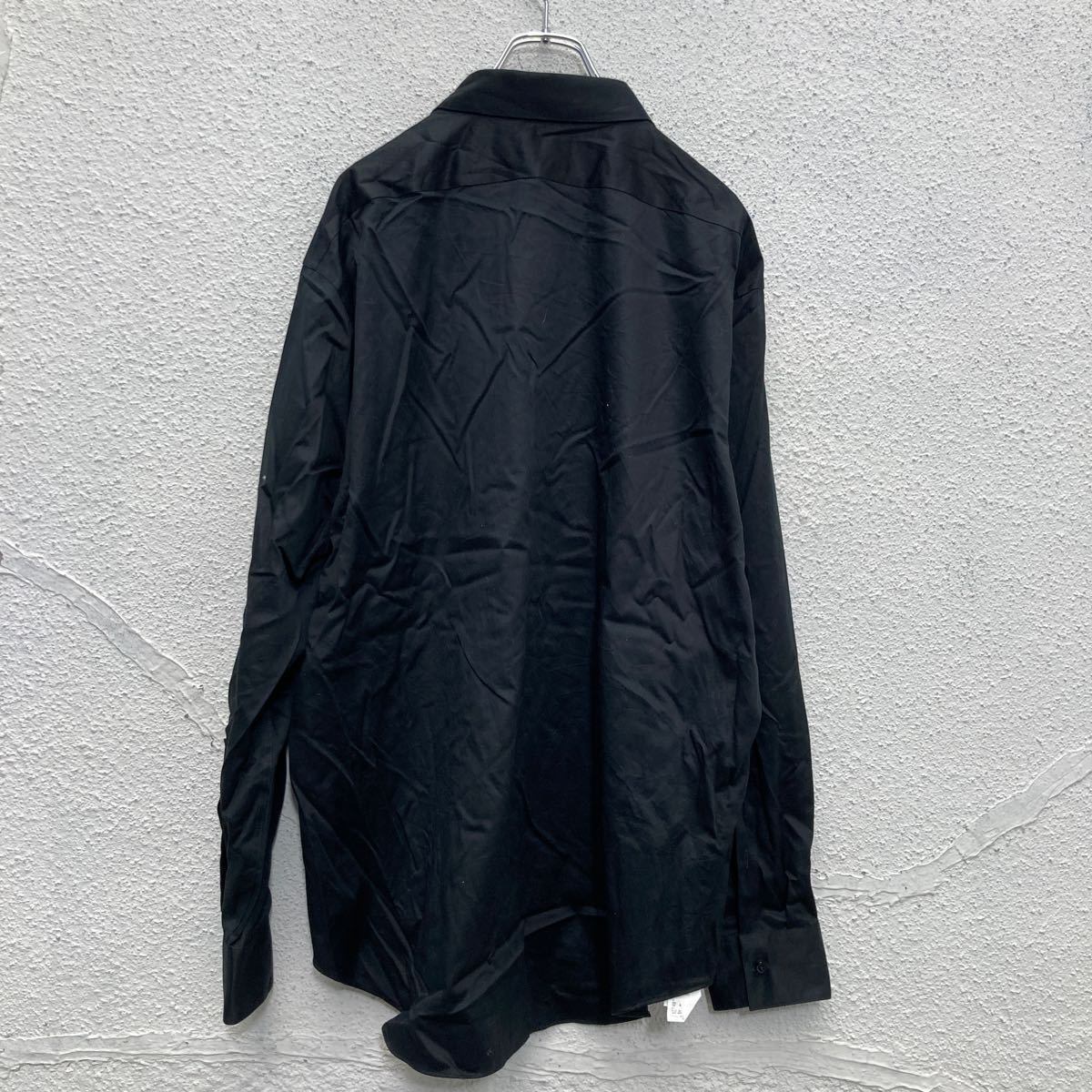 Calvin Klein 長袖 シャツ 18 1/2 ブラック カルバンクライン 古着卸 ...