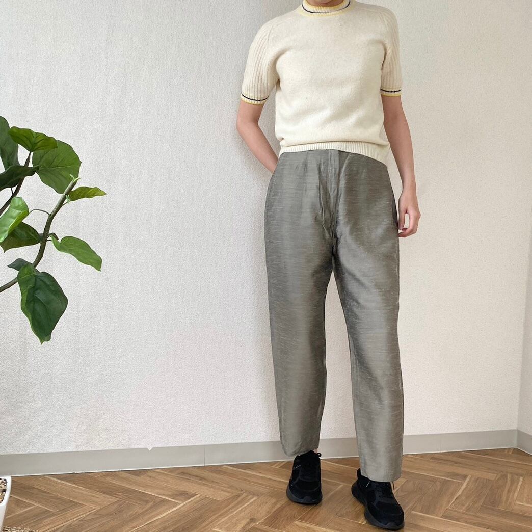 silver pants ｜ シルバー グレー パンツ スラックス 古着 | brume ...