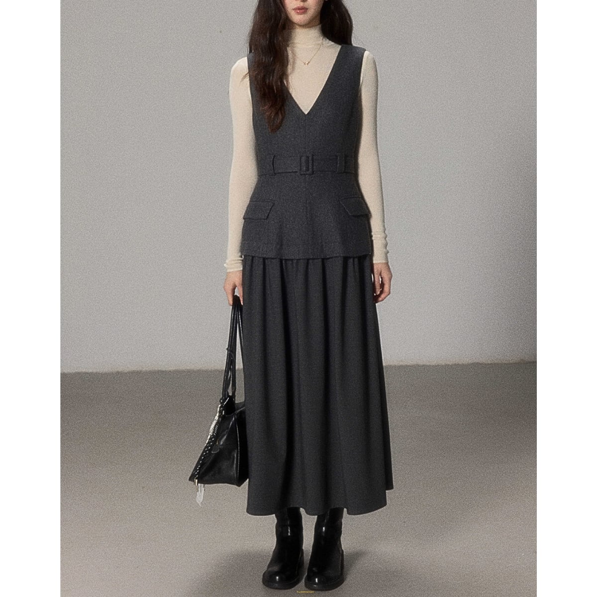 The Heritage Wool Vest Dress Ensemble ch0176