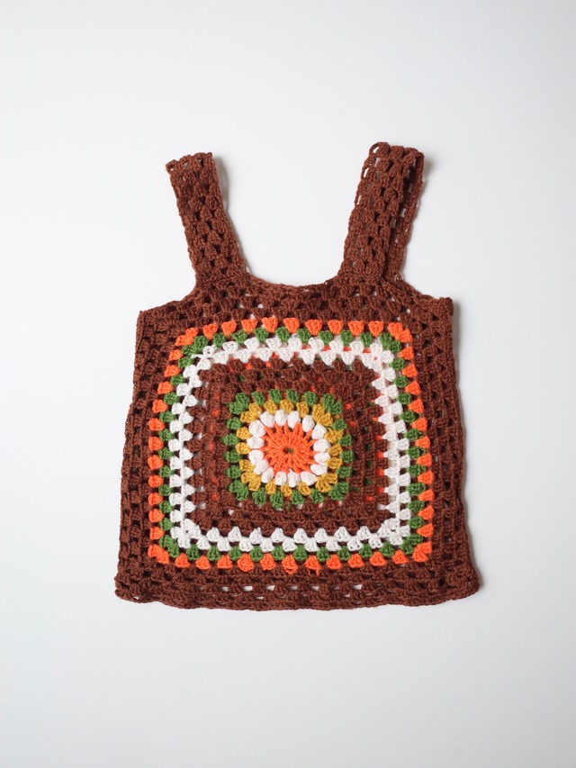 Hand crochet knit camisole