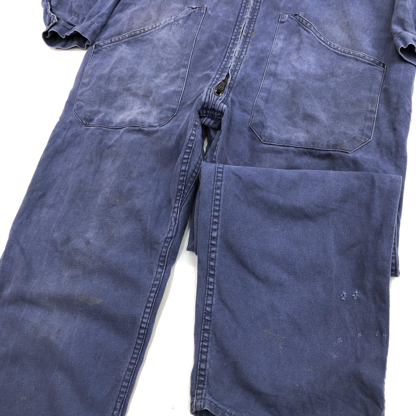 UNKNOWN 80- 90年代 FRANCE製 COVERALLS ユーロワーク フレンチワーク