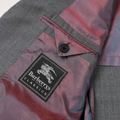 バーバリー ロンドン クラシック Burberrys OF LONDON CLASSICS ピンストライプ 3B テーラードジャケット 40R /チェンジポケット/グレー