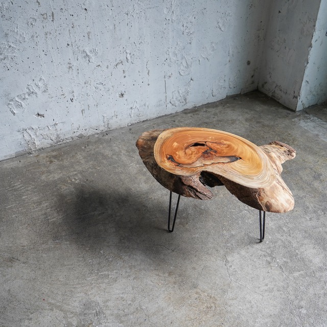 欅の輪切り コーヒーテーブル（高さ・カラー変更無料）