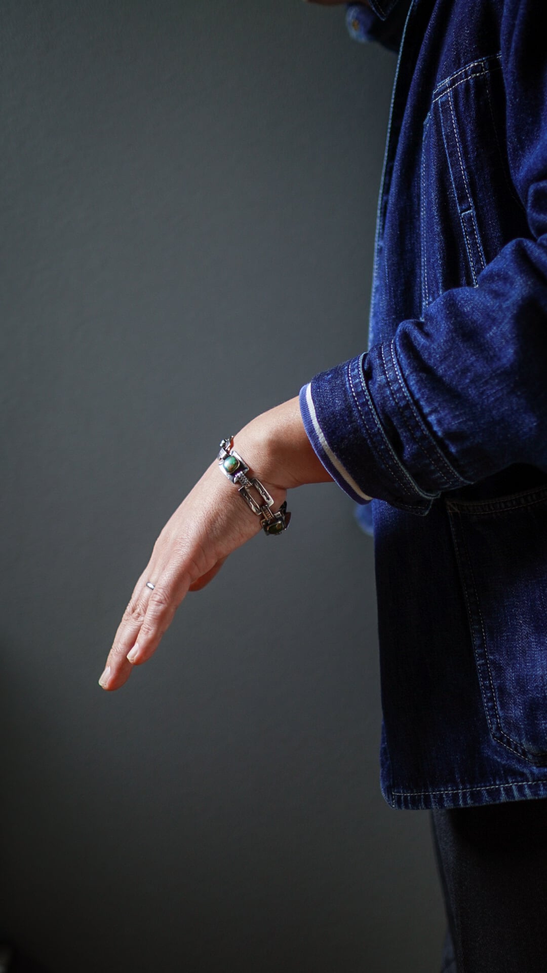 1940s】ナバホ ターコイズ & アロー & ライトニング ブレスレット