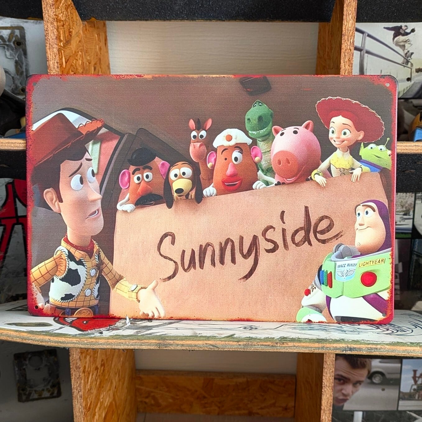 送料無料！ちょうどいいブリキ看板【 TOY STORY（ トイ・ストーリー
