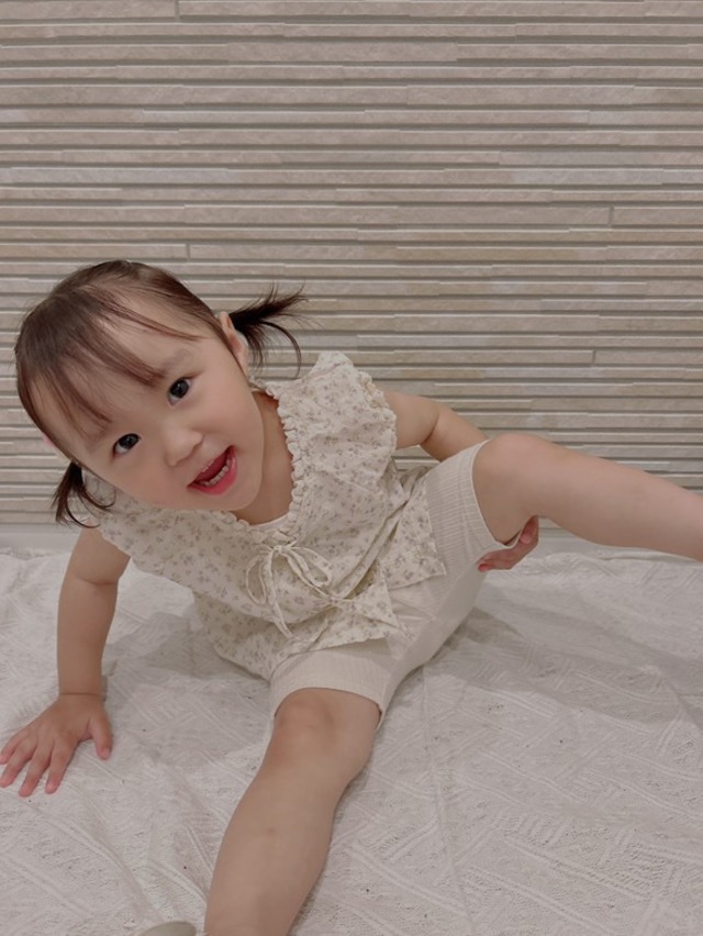 残り1点 即納⌇110cm 花柄 ブラウス