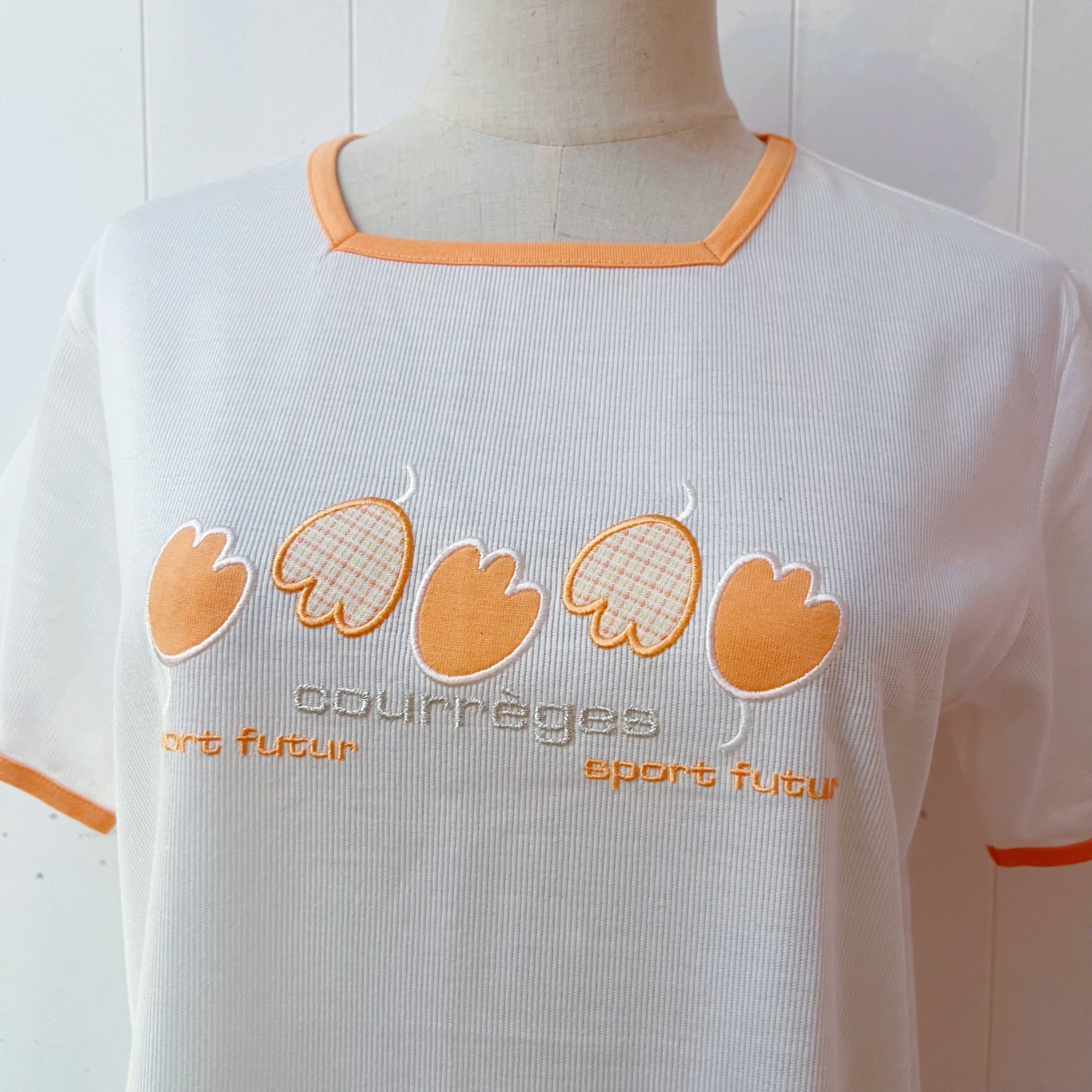 courrèges / tulip applique T-shirt