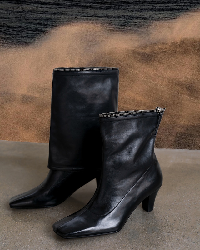 3WAYジップスリットヒールブーツ　G25149