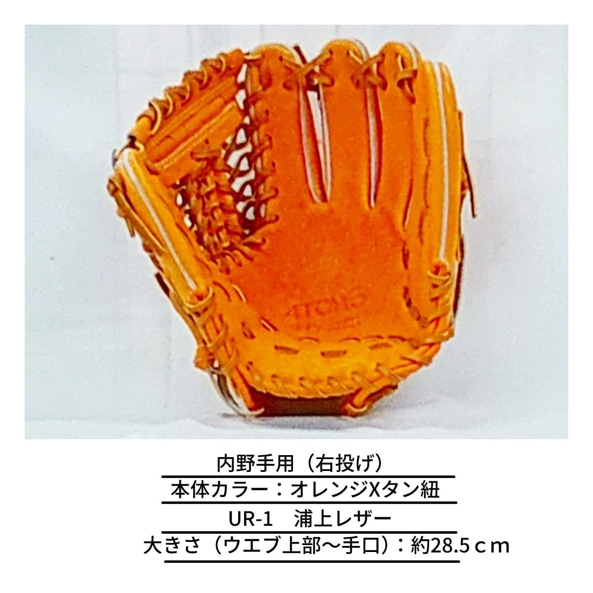ATOMS アトムス 硬式内野兼用 右投げ UR-1 浦上レザー ダブルネーム