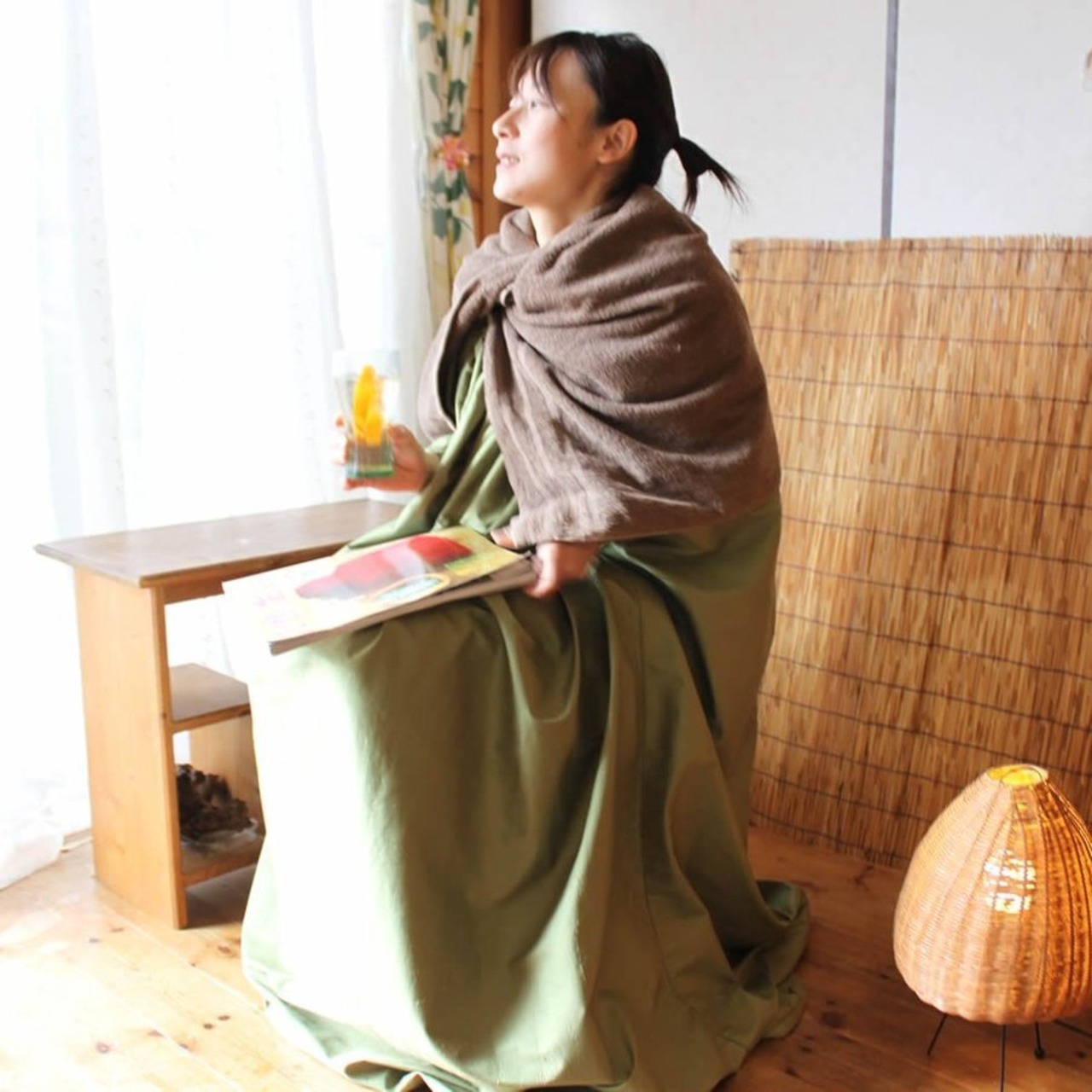 【閉店セール】よもぎ蒸し 椅子 セット 吉野ひのき 39cmショートサイズ 座布団 マント よもぎ 鍋 セット