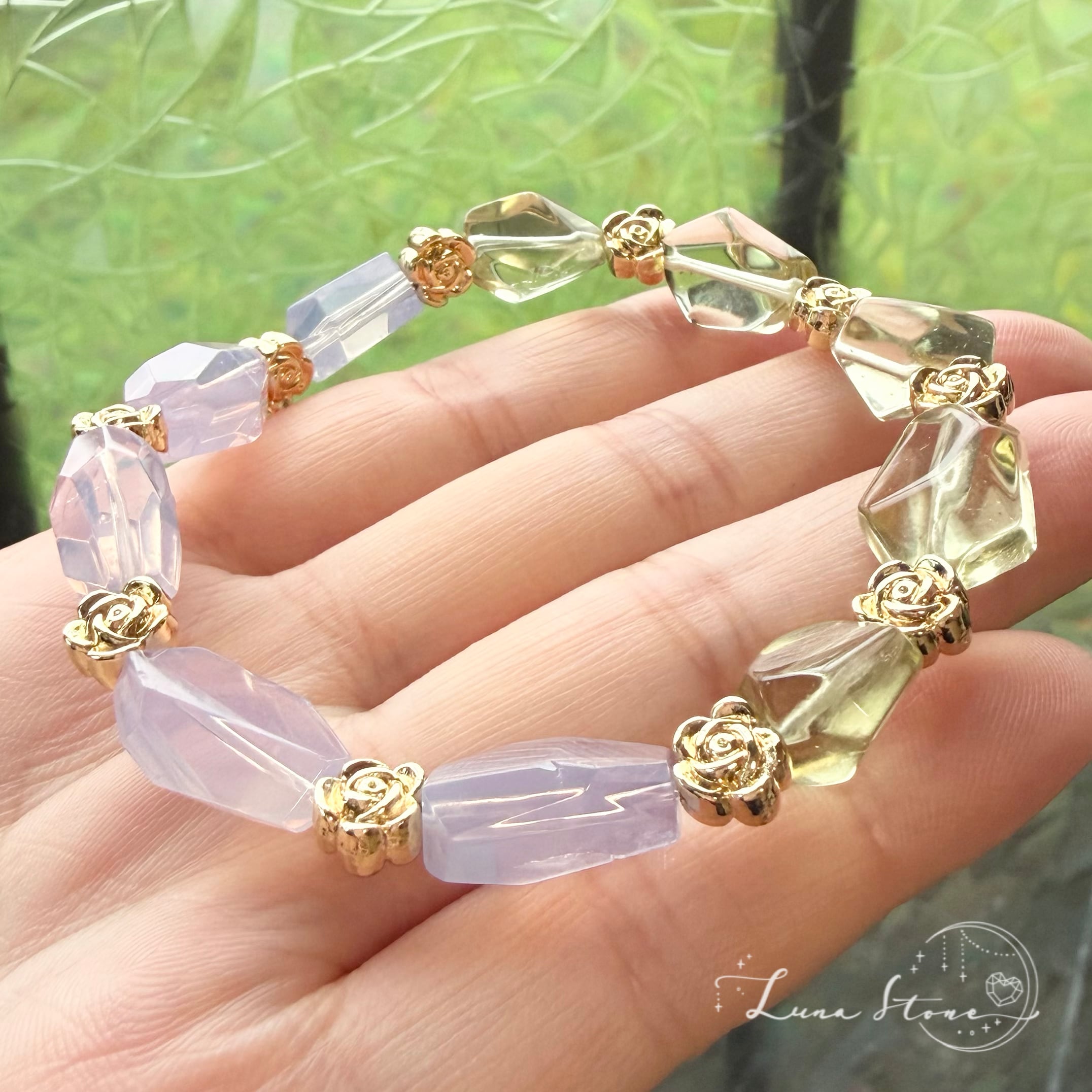 マニカラン産ヒマラヤ水晶 ピンクアイリスクォーツ】虹の煌めきを