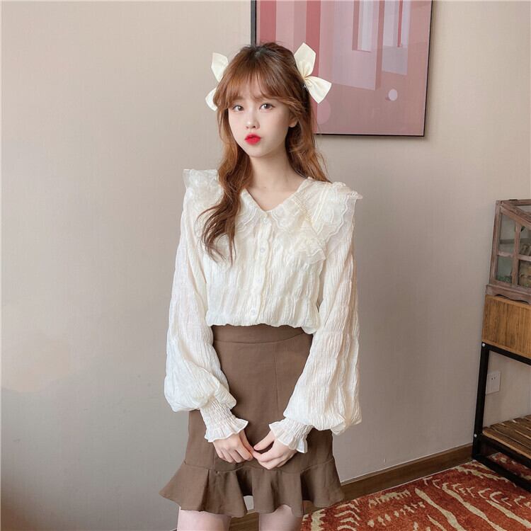 色とサイズが選択可) トップス シャツ ブラウス シフォンシャツ 襟付き